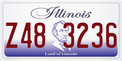 IL license plate Z483236