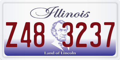 IL license plate Z483237