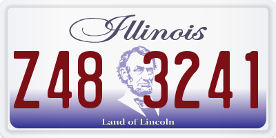 IL license plate Z483241