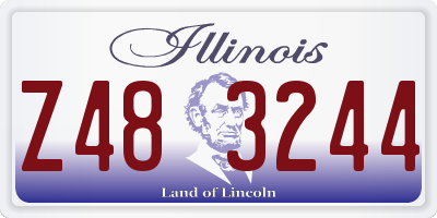 IL license plate Z483244