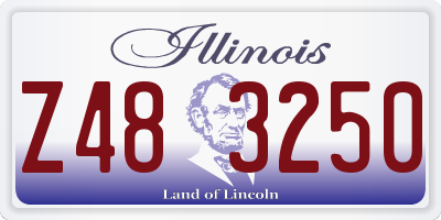 IL license plate Z483250