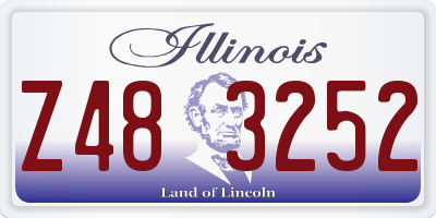 IL license plate Z483252