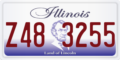IL license plate Z483255
