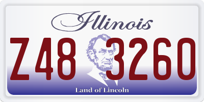 IL license plate Z483260