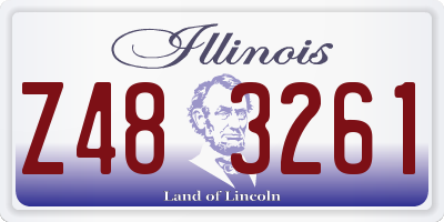IL license plate Z483261