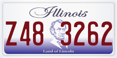 IL license plate Z483262