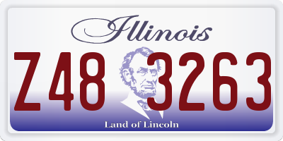 IL license plate Z483263