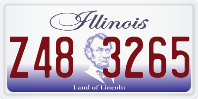 IL license plate Z483265