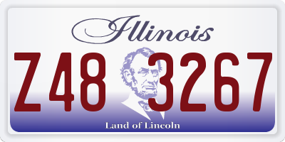 IL license plate Z483267