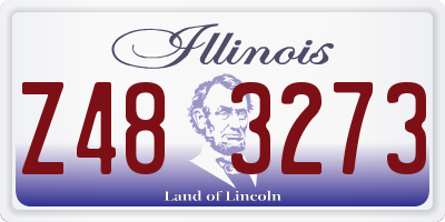 IL license plate Z483273