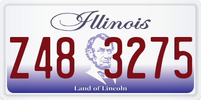 IL license plate Z483275