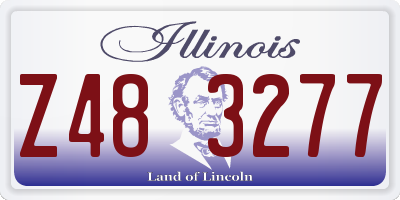 IL license plate Z483277