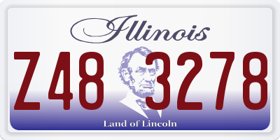 IL license plate Z483278
