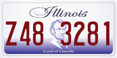 IL license plate Z483281