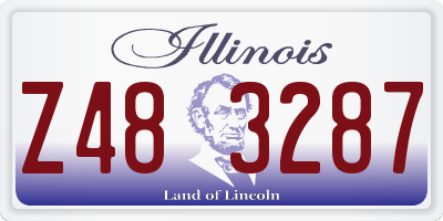 IL license plate Z483287