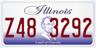 IL license plate Z483292