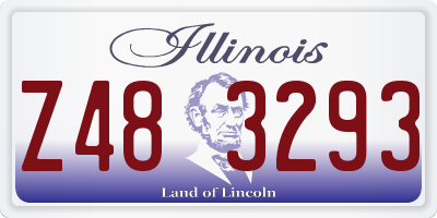 IL license plate Z483293