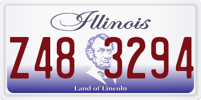 IL license plate Z483294