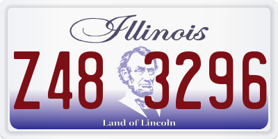 IL license plate Z483296
