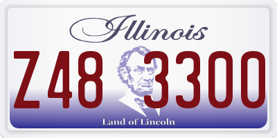 IL license plate Z483300
