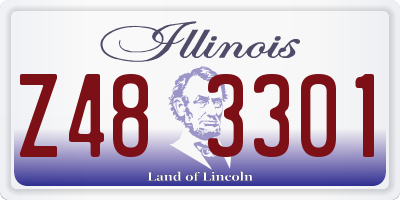 IL license plate Z483301