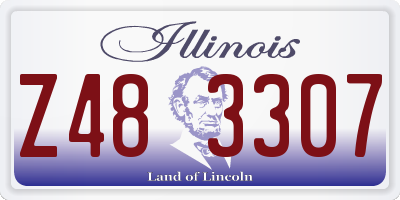 IL license plate Z483307