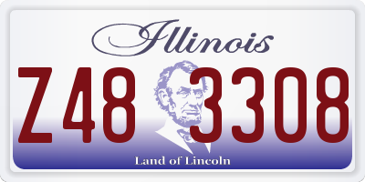 IL license plate Z483308