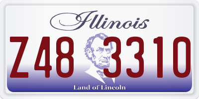IL license plate Z483310