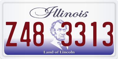 IL license plate Z483313