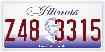 IL license plate Z483315