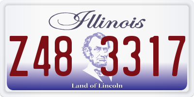 IL license plate Z483317