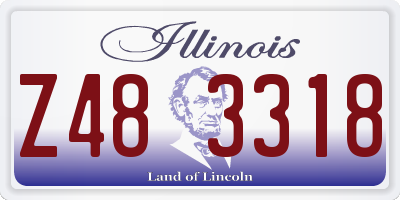 IL license plate Z483318