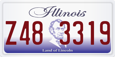 IL license plate Z483319