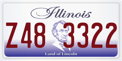 IL license plate Z483322