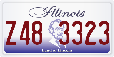 IL license plate Z483323