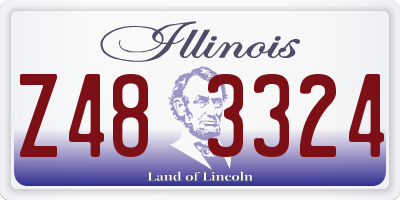 IL license plate Z483324