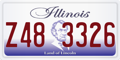 IL license plate Z483326