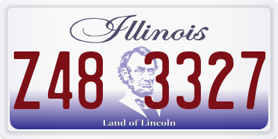 IL license plate Z483327
