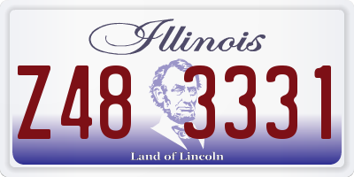 IL license plate Z483331