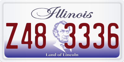IL license plate Z483336