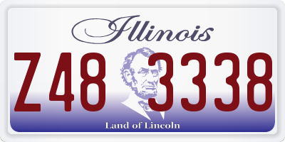 IL license plate Z483338