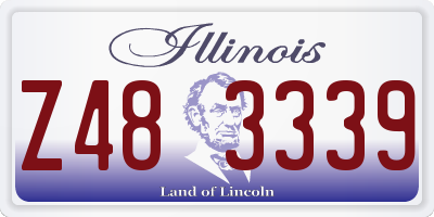 IL license plate Z483339