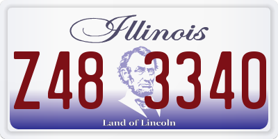 IL license plate Z483340