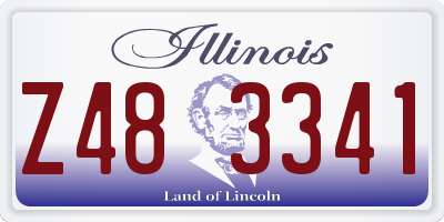 IL license plate Z483341