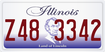 IL license plate Z483342