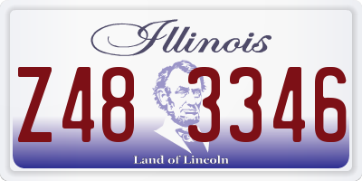 IL license plate Z483346