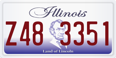 IL license plate Z483351