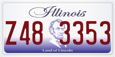 IL license plate Z483353