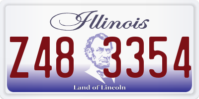 IL license plate Z483354