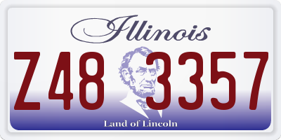 IL license plate Z483357